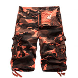 Men Camo Cargo Shorts Casual Hiking Lunge Pant with Pocket