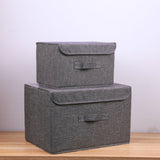 Foldable Cube Storage Bins with Lids and Handle, Large  Fabric Storage Basket Organizer Containers
