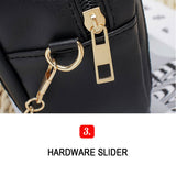 Women PU Leather Quilted Shoulder Bag with Chain Strap, Small Purse Crossbody Bag Handbag
