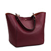 Women PU Leather Handbag Tote Single Shoulder Bag Large Capacity With Inner Bag