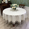 European Style Floral Round Tablecloth Elegant Table Cloth Cover Wedding Decor