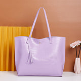 Women PU Leather Designer Shoulder Bag Tote Large Handbag Office Lady Messenger
