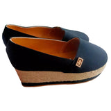 Womens Breathable Solid Color Slip On Round Toe Casual Daily Wear Platform Shoes