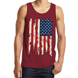 Men American Flag Sleeveless Vest Tank Top Undershirt Sports Gym Fitness T-Shirt