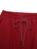 Women Casual Wide Leg Loungewear Solid Color Baggy Palazzo Pant Ladies High Waist Beach Trousers