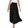 Women Plearws Long Maxi Skirts Tiered Ruffle Swing Skirts Summer Beach Boho Skrit