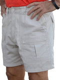 Men Casual Multi-pockets Cargo Short Mens Leisure Bottoms Elastic Waist Workout Solid Color Lounge Beach Shorts