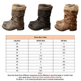 Womens Ankle Sock Boots Buckle Faux Leather Warm Lined Winter Boots Shoes Sizes