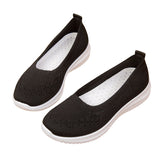 Women's Soft Flats Mesh Shoes Breathable Slip On Walking Shoes Casual Comfort