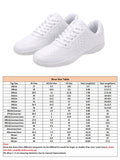 Ferndule Unisex Lightweight Round Toe Cheerleading Shoe Training Breathable Dance Sneakers Dancing Athletic Flat Cheer Shoes