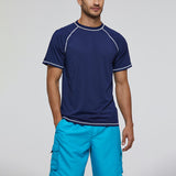 Men Short Sleeve Shirt Scuba Diving Surfing Swimwear UV Protection Swimsuit Tops