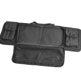 Ruggens Double Long Rifle Gun Case Bag Tactical Rifle Backpack Pistol Soft Firearm Transportation Carbine Case - Lockable Compartment 46" Black
