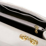 Women Fashion Quilted Crossbody Bag Leather Small Shoulder Handbag Satchel Purse with Metal Chain Strap