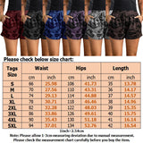 Womens Comfy Drawstring Shorts Summer Casual Elastic Waist Camo Print Shorts