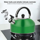 3L Stainless Steel Whistling Kettle Tea Pot Teapot With Foldable Handle Stovetop