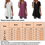 Women's Short Sleeve V Neck T Shirt Button Side Tunic Tops Blouse Asymmetrical Shirt Tops