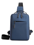 USB Charging Port Waterproof Chest Pack Backpack Men Fashion Shoulder Sling Bag Large Capacity Travel Outdoor Crossbody Daypack