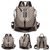 Women School Backpack Print Shoulder Bag Large Capacity Purse Handbag Anti-Theft Rucksack Daypack for Ladies School Work Travel