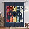 Adult Waterproof Rod Pocket Curtain Modern Living Room Gamer Print Durable Blackout Bedroom 2 Panels/Set