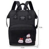 Zipper Pockets Waterproof Large Capacity Insulated Pockets Backpack Diaper Bag