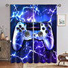 Adult Waterproof Rod Pocket Curtain Modern Living Room Gamer Print Durable Blackout Bedroom 2 Panels/Set