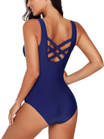 Women One Piece Monokinis Swimsuit Plus Size Gradient Swimwear Tummy Control Bathing Suit Ladies Push Up Padded Bra Backless Swimming Costumes Beachwear S-XXL