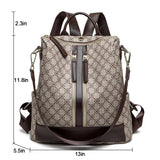 Women School Backpack Print Shoulder Bag Large Capacity Purse Handbag Anti-Theft Rucksack Daypack for Ladies School Work Travel