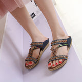 Ferndule Women Flip Flops Buckles Slippers Arch Support Non-Slip Beach Sandals Summer Shoes