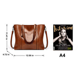 Women's PU Leather Fashion Handbag Tote Satchel Shoulder Bag Purse Crossbody Bag