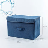 Foldable Cube Storage Bins with Lids and Handle, Large  Fabric Storage Basket Organizer Containers