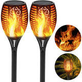 2/4/6Pcs 12LED Flame Solar Torch Light Waterproof Flickering Dancing Garden Lamp