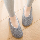 Women's Solid Color Flats Slippers Closed Toe Anti-slip Breathable Casual Shoes