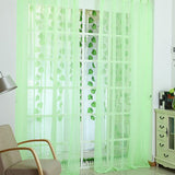 Textile 1/2X Sheer Voile Window Treatment Rod Pocket Curtain Panels for Bedroom and Living Room