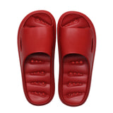 Unisex Solid Color Slippers Backless Beach Shower Backless Open Toe Casual Shoes