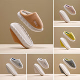 Mens Slippers Womens Warm Winter Warm Mules Shoes House Slippers Anti-Slip Indoor Outdoor Shoes