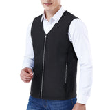 Unisex Electric Heated Vest V-Neck Jacket Waistcoat Thermal Heating Winter Warm