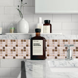 Kitchen Tile Stickers Bathroom 3D Mosaic Self-Adhesive Wall Cover Decal Sticker
