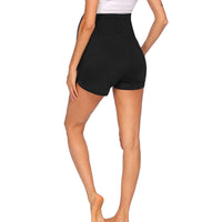 Pregnant Women Yoga Shorts Maternity Hot Pants Casual High Waist Bottoms Pockets