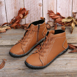 Womens Short Ankle Women's Low Heel Zipper Casual Walking Shoes