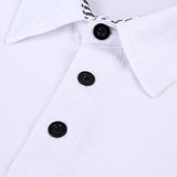 Men's Solid Color Short Sleeve Polo Shirt Casual Tops Blouse Pullover Sweatshirt