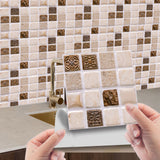 Kitchen Tile Stickers Bathroom 3D Mosaic Self-Adhesive Wall Cover Decal Sticker