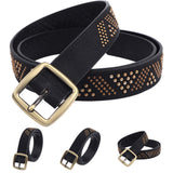 Women PU Leather Punk Rock Belt Fashion Rivet Belt Studded Belt Pin Buckle Belts