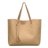 Women PU Leather Handbag Shoulder Bag Office Lady Large Messenger Designer Tote