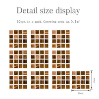 Kitchen Tile Stickers Bathroom 3D Mosaic Self-Adhesive Wall Cover Decal Sticker