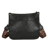 Women Leopard PU Leather Shoulder Bag Handbag Crossbody Purse Satchel Messenger