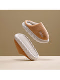 Mens Slippers Womens Warm Winter Warm Mules Shoes House Slippers Anti-Slip Indoor Outdoor Shoes