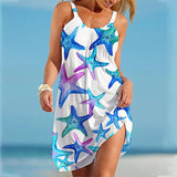 Womens Sexy Summer Sleeveless Short Dress Beach Suspender Dress Holiday Sundress