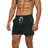 Men Boy Lightweight Elastic Waist Swim Short Trunk,Diving Surfing Beach Bathing Suit Boardshorts Summer Fast Dry Mesh Casual Swim Shorts with Pockets