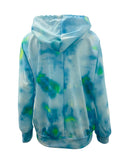 Women's Tie Dye Hoodie Long Sleeve Hooded Sport Gym Casual Loose Sweatshirt Tops