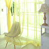 Textile 1/2X Sheer Voile Window Treatment Rod Pocket Curtain Panels for Bedroom and Living Room
